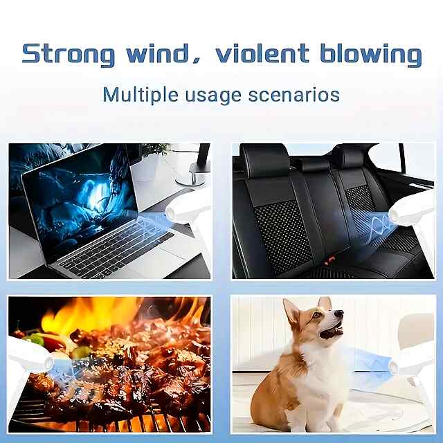 2-в-1 Компресор/Пилосос: Бездротовий, 4000 мАг, CE, Тип-C Зарядка, Пилосос з насадками. Купити в Україні - 1 фото товару