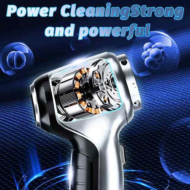 2-в-1 Компресор   Пилосос: Чистка авто, ПК, електроніки! 120 Вт, щітки, насадки. Зробіть чистку легкою! - 2 фото товару