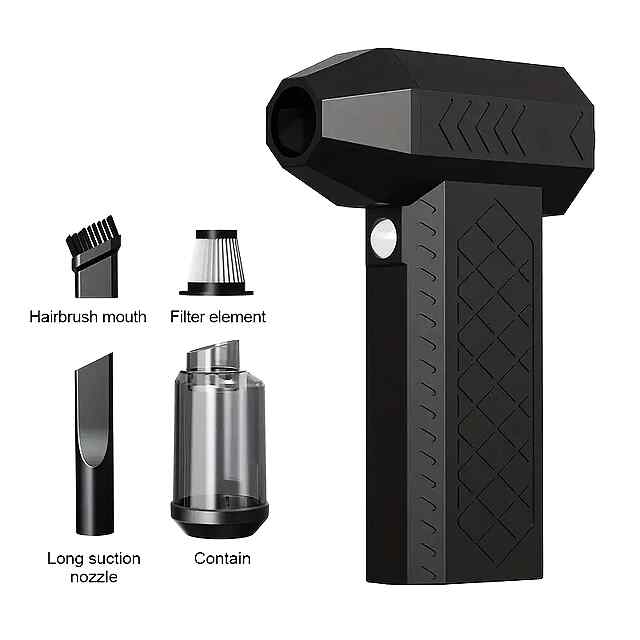 Компресор-Пилосос 2в1 Бездротовий Акумуляторний 4000мАч CE, 35хв роботи