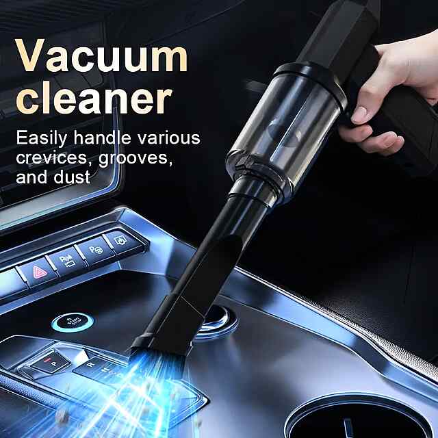 2-в-1 Компресор Пилосос і Повітродувка, Акумулятор 4000 мАг, Бездротовий CE Certified - 3 фото товару