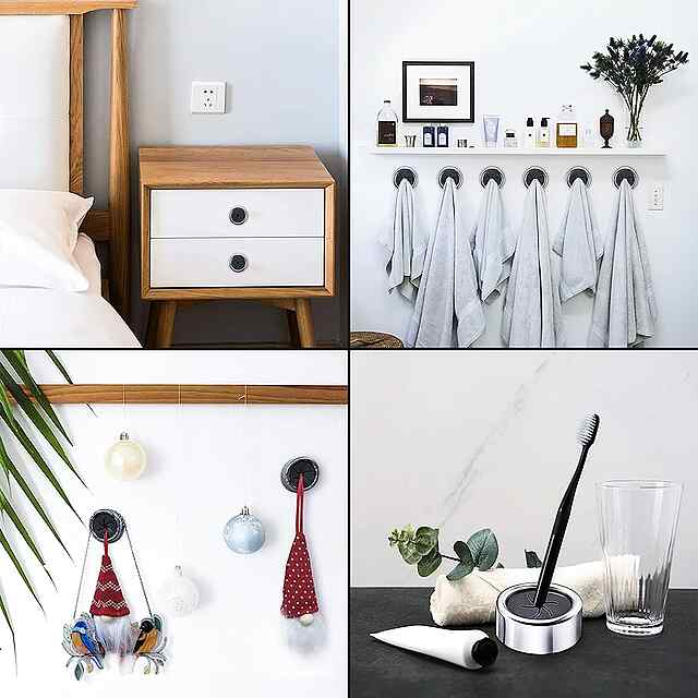 3 самоклеючих гачки для рушників ???????? 4,2×2,2 см (білий поліпропілен) - 1 фото товару