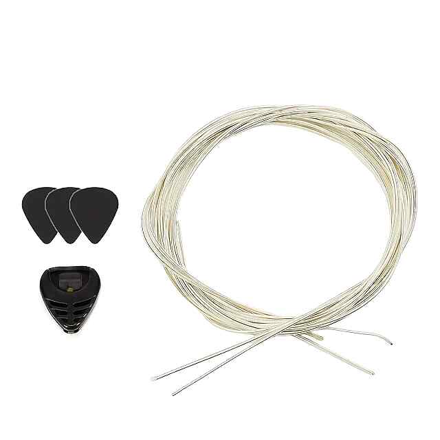 6 білих нейлонових струн для класичної гітари   3 медіатори у подарунок