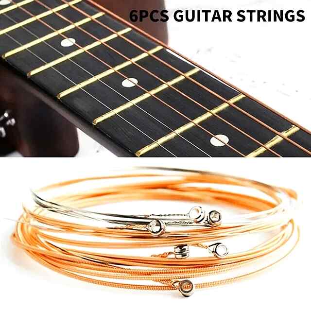 6 шт. класич. сталеві гіт. стр. для гітари в Україні