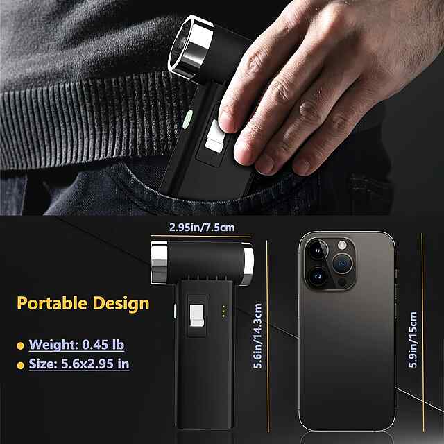 Air Duster 110000 об/хв — акумуляторний компресор для продувки пилу - 1 фото товару