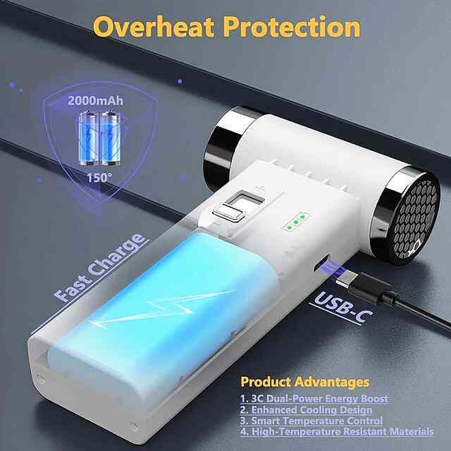 Air Duster 110000 об/хв — акумуляторний компресор для продувки пилу - 2 фото товару