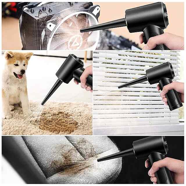 Air Duster - Акумуляторний компресор для очищення пилу від 43000 до 50000 об/хв з LED-підсвіткою. Новий, зі знижкою на упаковці. - 1 фото товару