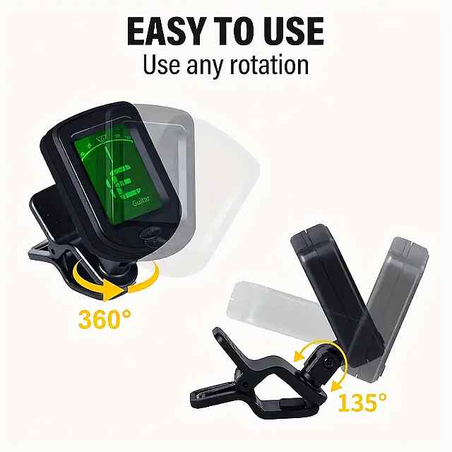 Аксесуари гітарист для початківців - набір (8 предметів) з тюнером та каподастром. - 1 фото товару