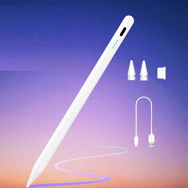 Активний стилус Apple iPad Pro Air Mini - ручка з 1,7 мм кінчиком, магн. кріплення, USB Type-C, час роботи до 8 год - 3 фото товару