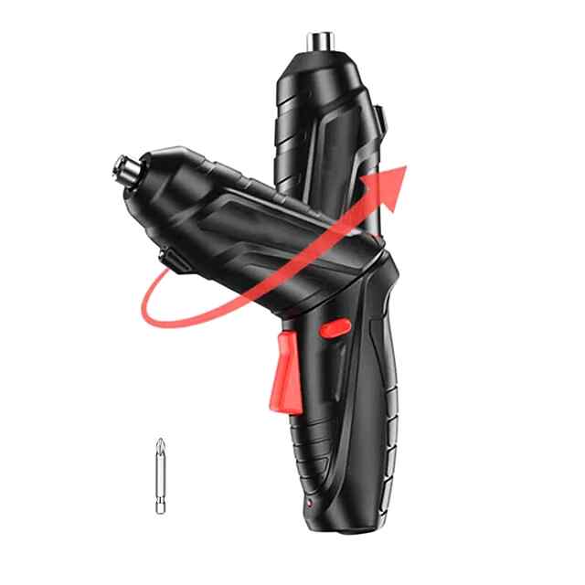 Акумуляторна викрутка бездротова, LED підсвічування 3.6V 1800mAh 250об/хв