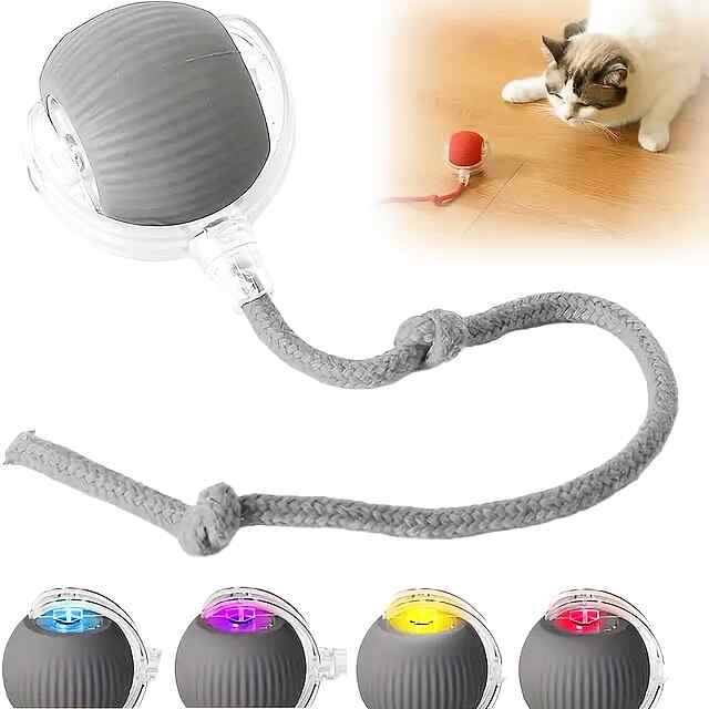 Інтерактивний м'яч для кішок на батареї, 3 режими, реалістичні звуки, тримає в русі!