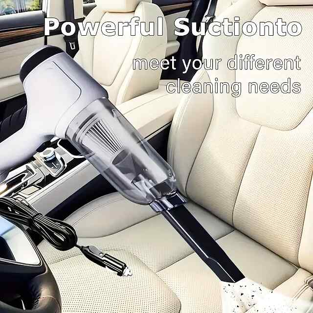 Автомоб. пилосос 2в1: всмоктування та видування / Потужний   стильний   тихий - 3 фото товару