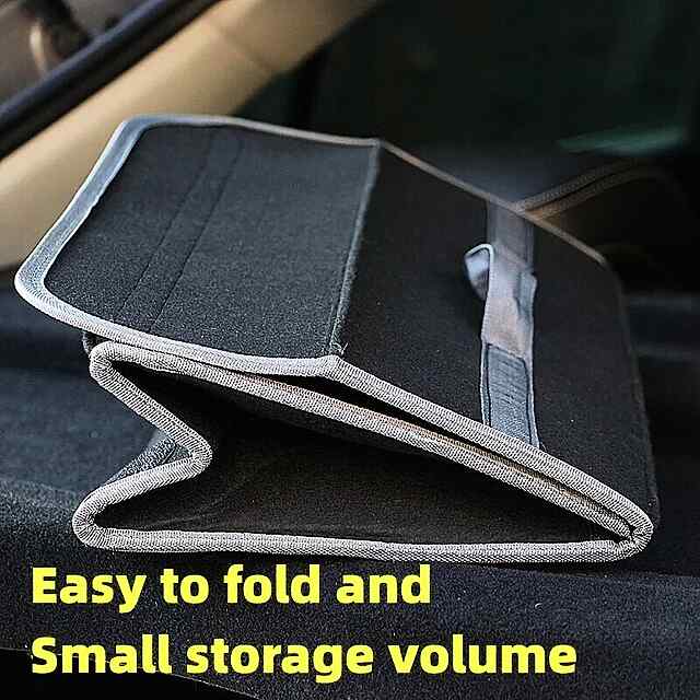 Автомобільний органайзер у багажник, великий об'єм з фетру, фіксація до килима. - 1 фото товару