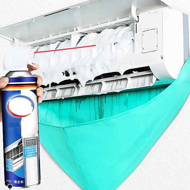 Багаторазовий чохол для чищення внутрішнього блоку кондиціонера - захист від бруду та бризок.