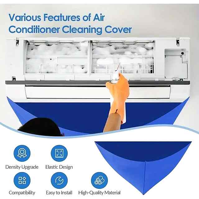 Багаторазовий чохол для миття кондиціонера - захист від розбризкувань - 1 фото товару