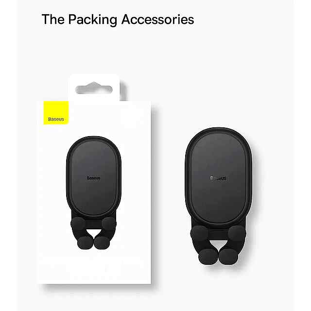 Baseus Auto Gravity — автотримач телефона для повітроводу (5.4-6.7) ????????️ Україна - 3 фото товару