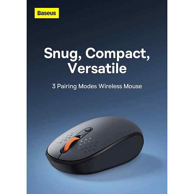 Baseus F01B Bluetooth 5.0 Безшумна миша з регул DPI - матова сіра - 2 фото товару