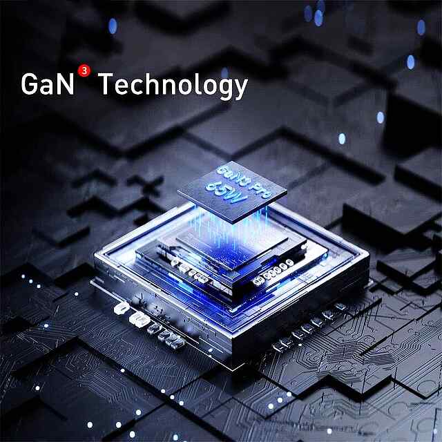 Baseus GaN Зарядка 65W Type C USB-A iPhone Xiaomi Samsung 4в1 - 2 фото товару