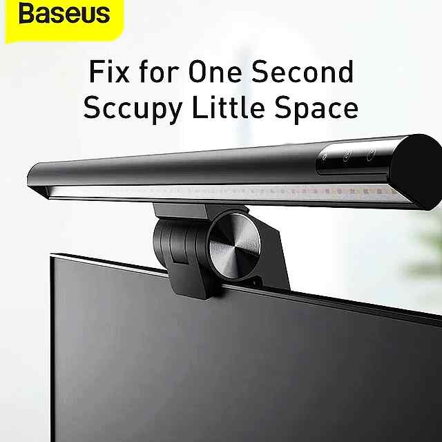 Baseus I-Wok LED лампа для монітора USB підвісна, 3 кольори світла. Яскраве освітлення робочого столу. - 1 фото товару