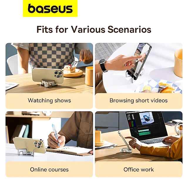 Baseus Підставка Складна Регульована Для Телефону Планшета Універсальна - 1 фото товару