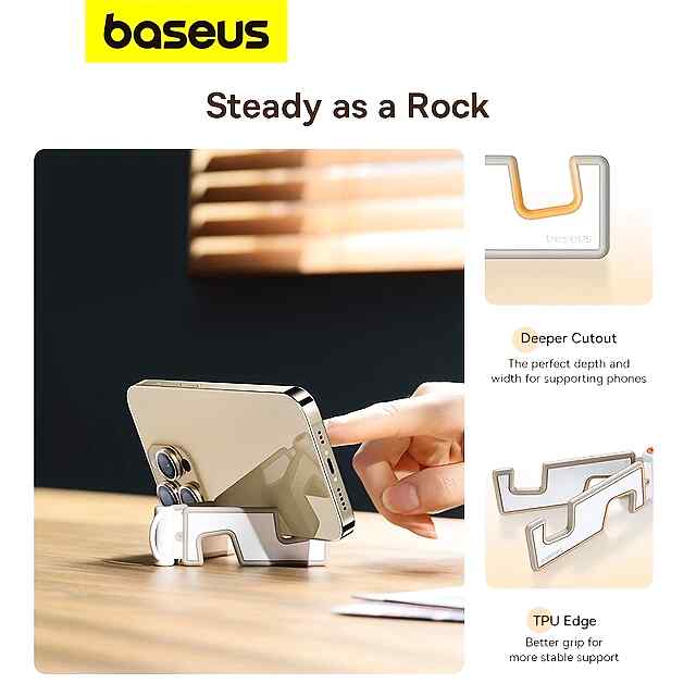 Baseus Підставка Складна Регульована Для Телефону Планшета Універсальна - 3 фото товару