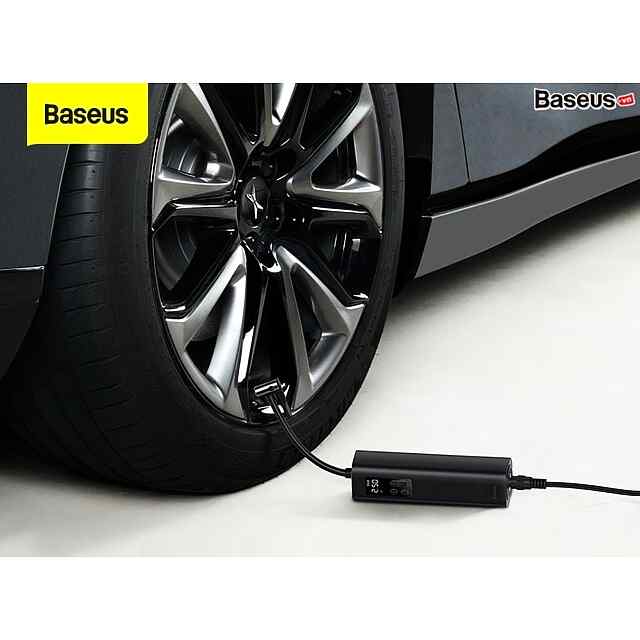 Baseus Super Mini - автомоб., мотоц. та вело. компресор з LED ліхтарем та пам'яттю на 4 програми. Компактний, потужний!