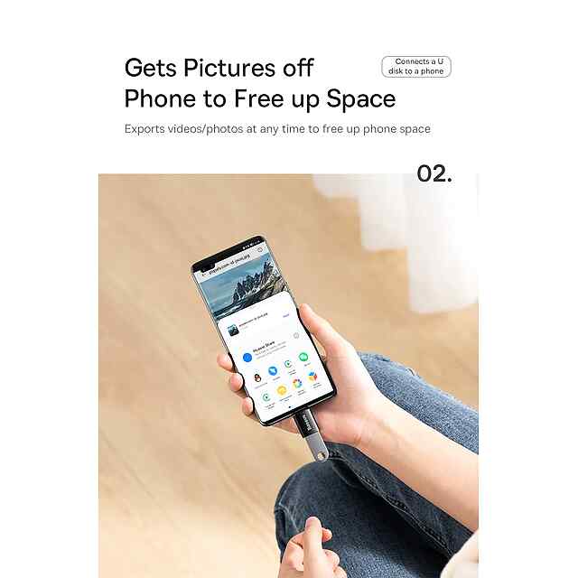 Baseus Type C - USB OTG Адаптер 3.1: Швидка Зарядка, Передача Даних, Компактний - 1 фото товару