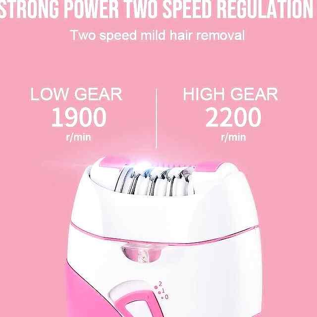 Бездротовий епілятор Surker – рожевий, акумуляторний, підсвічування, швидке видалення волосся з тіла. 50 грн - 1 фото товару