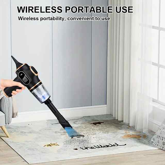 Бездротовий компресор-пилосос 2в1 з акумулятором 3000 мАг та CE сертифікатом.
Тип двигуна: щітковий, час зарядки ~2 год.
Комплект поставки   інструкція. - 3 фото товару