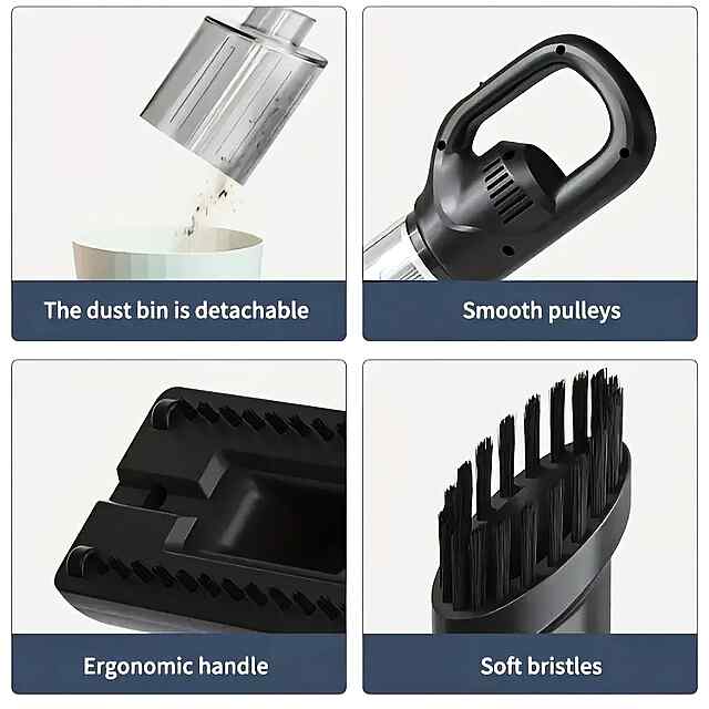 Бездротовий міні-пилосос Li-ion 25W, з аксесуарами – портативний сухозбір.

Купити пилосос в Україні!

1800mAh USB зарядка - 1 фото товару