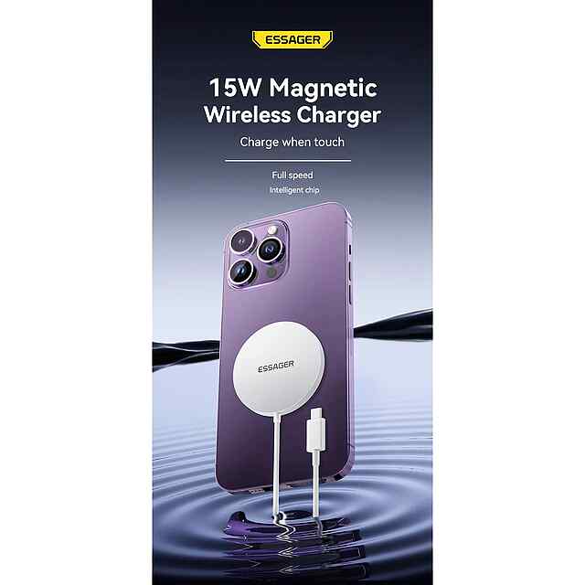 Безпровідний Зарядний Пристрій 15W Магнітний для iPhone 12/13/14/15 Швидка З/К Україна - 3 фото товару