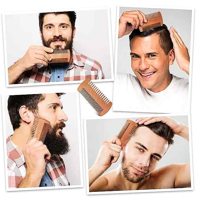 Дерев'яна гребінь для бороди з чохлом - догляд та стиль - 1 фото товару