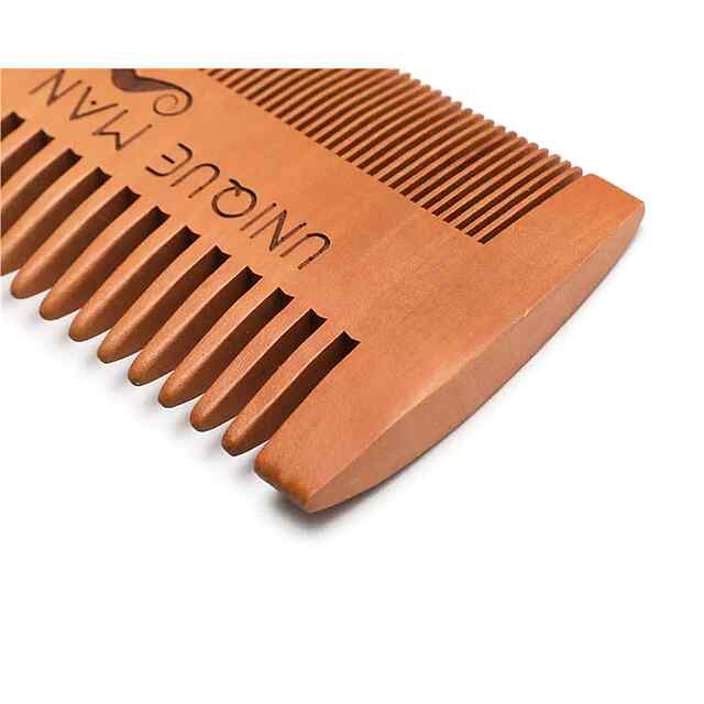 Дерев'яна гребінь для бороди з чохлом — стильний догляд для чоловіків. ???? ✨ - 2 фото товару