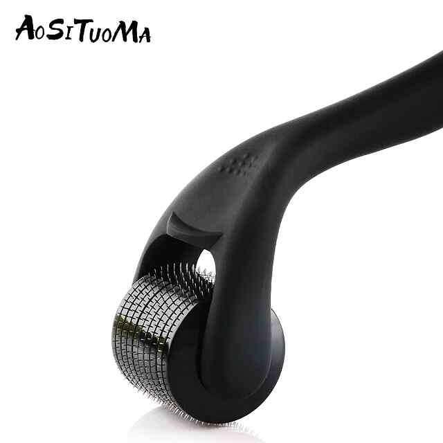 Дермаролер 0,15 мм з титановими голками для обличчя та бороди – стимуляція росту волосся - 1 фото товару