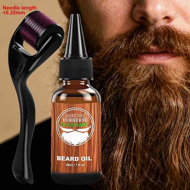 Дермароллер   Олія для бороди (Розмарин) | Догляд вдома ✨????