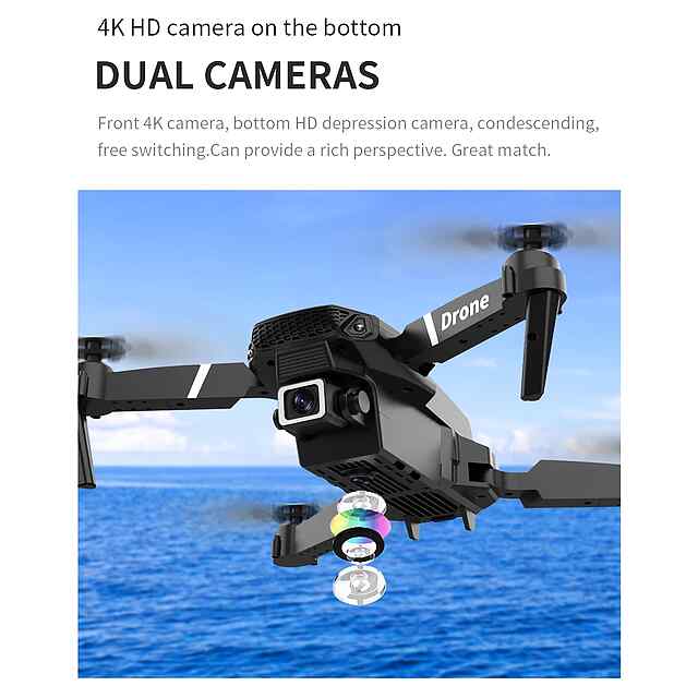 Дрон E88 з 4K камерою - Складаний квадрокоптер FPV Wi-Fi UCH

купити в Україні - 1 фото товару