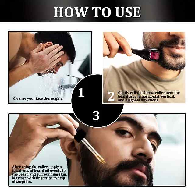 Ефірна олія Джентльмен для бороди, 30 мл   дермаролер для росту бороди - 3 фото товару
