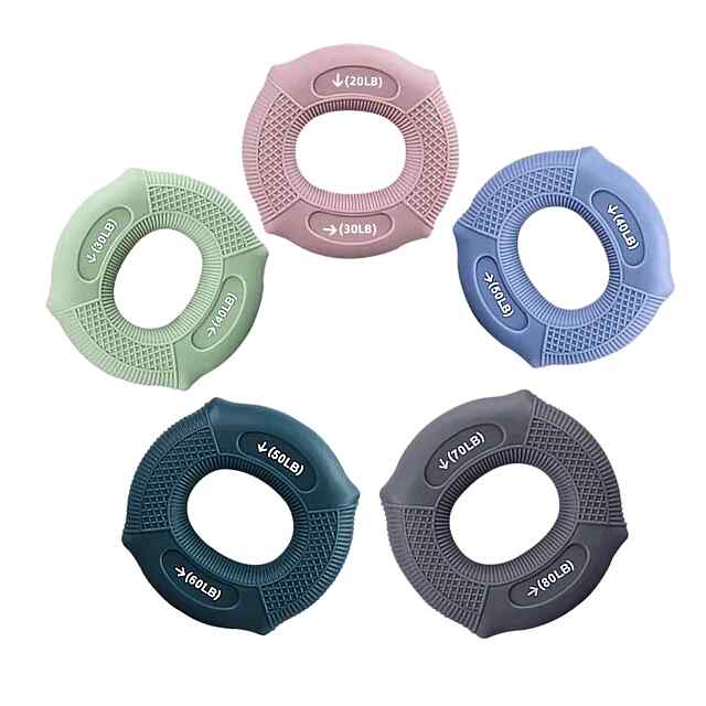 Еспандер для зміцнення рук 70-80LB (сірий) - ручний, силікон - 1 фото товару