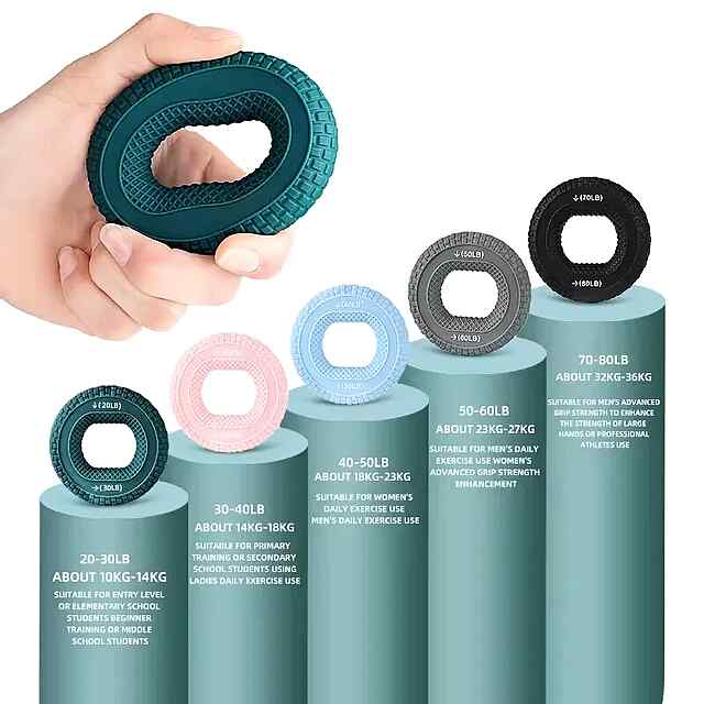 Еспандер для зміцнення рук - Сірий 50-60 LB (22.7-27 кг) - Компактний, зручний, для фітнесу та реабілітації. - 3 фото товару
