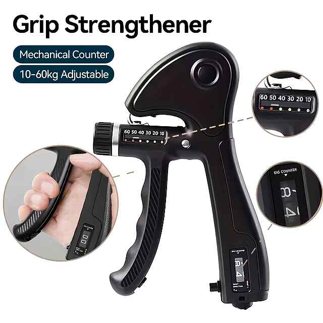 Еспандер регул. 10-60 кг з лічильником повторень ???? Для рук/кистей - 1 фото товару