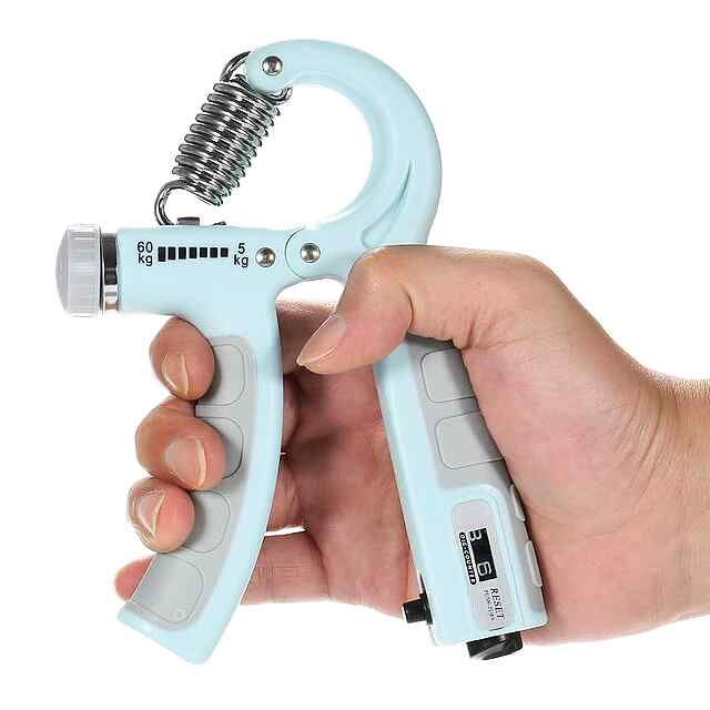 Еспандер регул. навантаження 10-60кг | Тренажер для рук/зап'ястя | З лічильником