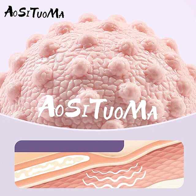 Фіолетова кулька масажна для м'язів - середньої твердості (5см) - 3 фото товару