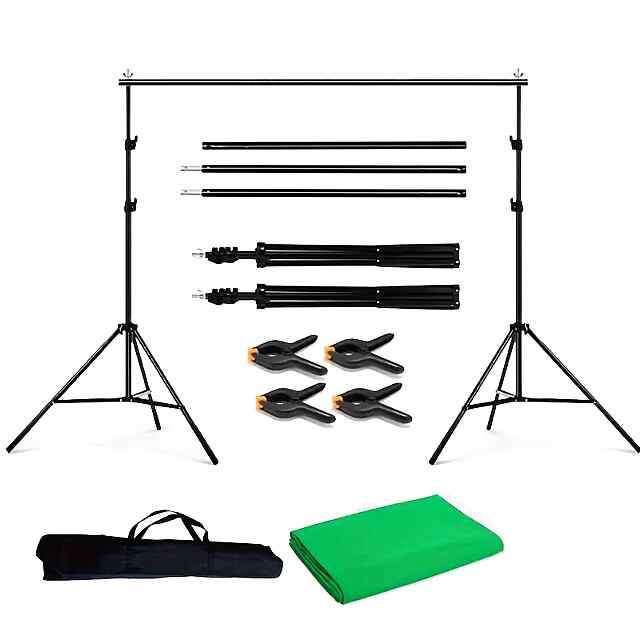 Фонова стійка зелений фон 2х2 м, Green Screen для фото і відеозйомок - 3 фото товару