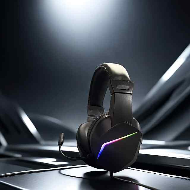 H21 Гарнітура USB з мікрофоном RGB 3.5мм - для геймінгу, навчання, музики