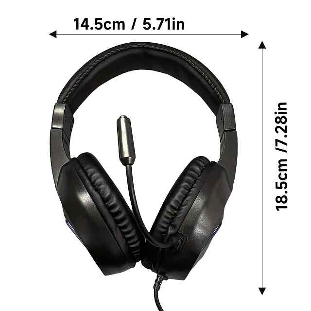 H21 Гарнітура USB з мікрофоном RGB 3.5мм - для геймінгу, навчання, музики - 3 фото товару