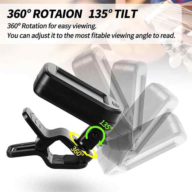 Гітарний Кліпсовий Тюнер - Універсальний, Точний, Зручний - 2 фото товару