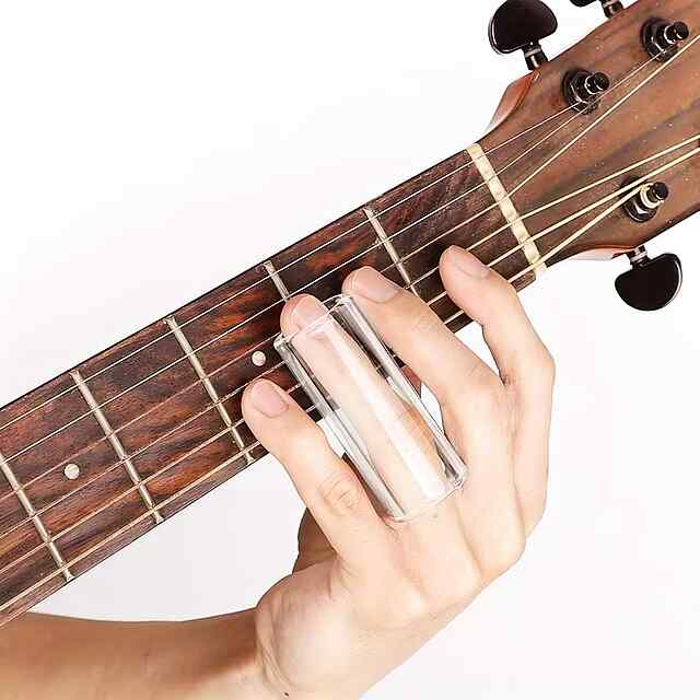 Гітарний скляний слайд 60 мм для акустичної/електричної гітари, банджо - чисте звучання. - 3 фото товару