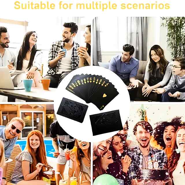 Гральні карти Black Gold Silver - Преміум колода для покеру та ігор

Купити Україна, розкішний дизайн, міцні, золоті/срібні акценти - 2 фото товару