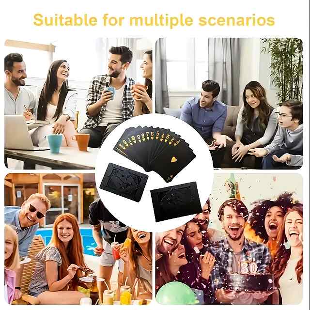 Гральні карти Black Gold Silver – Преміум покерні колоди для гри ✨???? - 1 фото товару