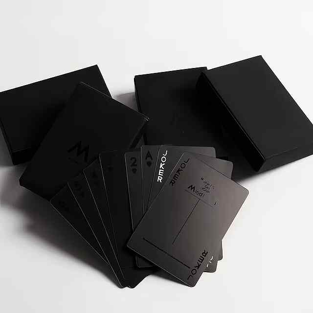 Чорні Матові Гральні Карти: Стиль та Елегантність для Покеру та Настільних Ігор ????♠️