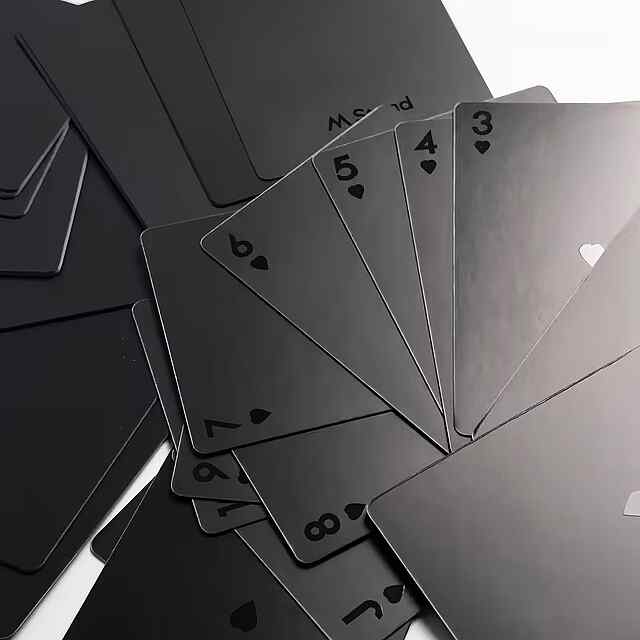 Гральні Карти Black - Матові 52 шт | Для покеру та карткових ігор - 1 фото товару